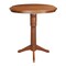 International Concepts Round 36 in Rd Top Pedestal Table, 12 in Leaf, 40.9 inH, Adjustable Height, Espresso, 36 in W, 48 in L K581-36RXT-27B-6B-2 - alternate 8